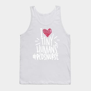 I Heart Tiny Humans - Peds Nurse Tank Top